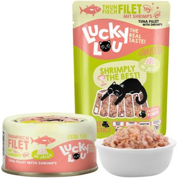 Lucky Lou Extrafood Thunfischfilet mit Shrimps in Jelly