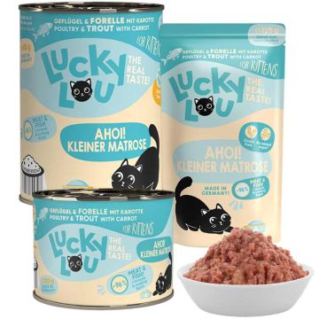 Lucky Lou Lifestage Kitten Geflügel + Forelle