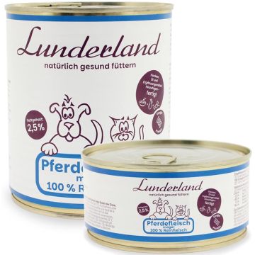Lunderland Reinfleisch-Dose Pferdefleisch mager