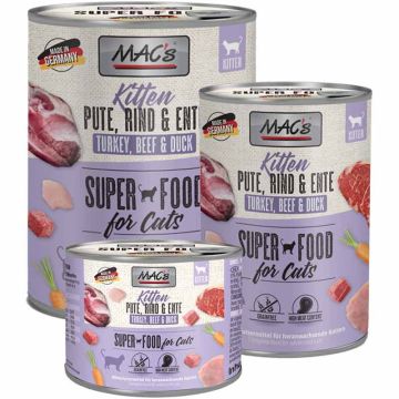 Macs Cat Dose Kitten Pute, Rind und Ente