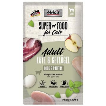 Macs Cat Pouch Ente + Geflügel 100g