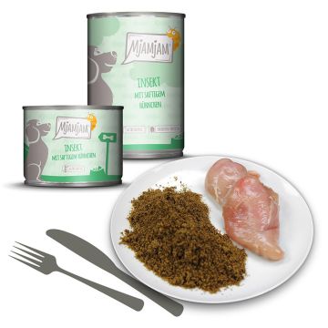 MjAMjAM Dog Dose Insekt mit saftigem Hühnchen