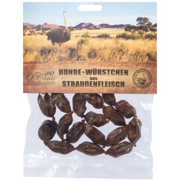 Ocanis Premium Hunde-Würstchen aus Straußenfleisch 100g