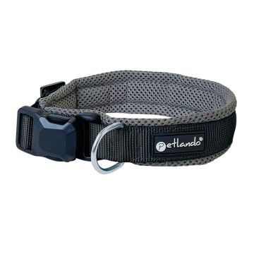 Petlando Magnetech Halsband, anthrazit/schwarz