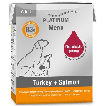 Platinum Menu Turkey+Salmon 375g Platinum Menu Turkey+Salmon 375g