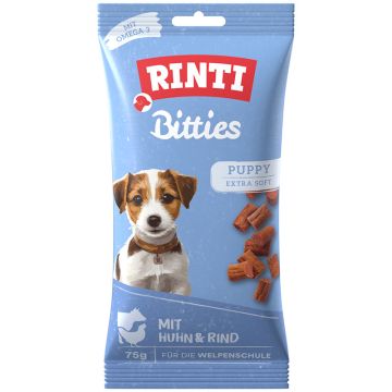 Rinti Snack Bitties Puppy Huhn & Rind 75g