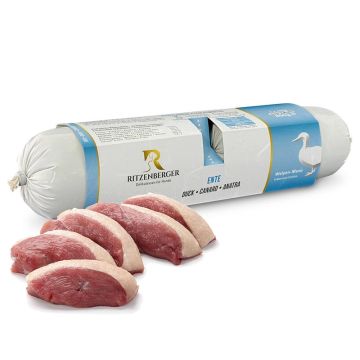 Ritzenberger Welpen Ente mit Kürbis-Reis Duo-Rolls 2x400g