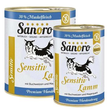 Sanoro Sensitiv Lamm mit Bio-Karotte und Bio-Buchweizen