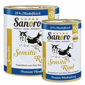 Sanoro Sensitiv Rind mit Bio-Reis und Bio-Karotte