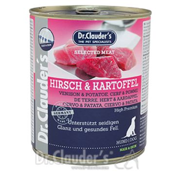 Dr. Clauders Selected Meat Hair+Skin Hirsch+Kartoffel 800g