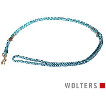 Wolters Führleine Everest, reflektierend, aqua/schwarz