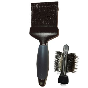 TiBuNa Zupfbürste 2.0, flexibler Bürstenkopf hart, 7x21,5cm