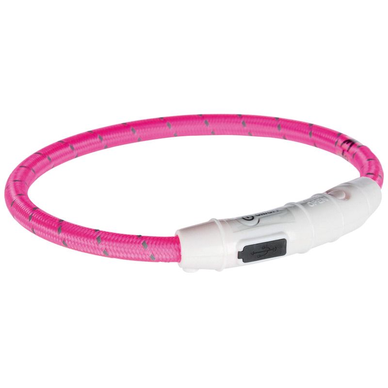 USB Flash Leuchtring, XS-S: 35cm/7mm, pink
