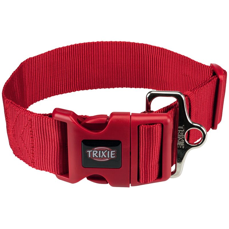 Premium Halsband, M-L: 40-60 cm/50 mm, rot