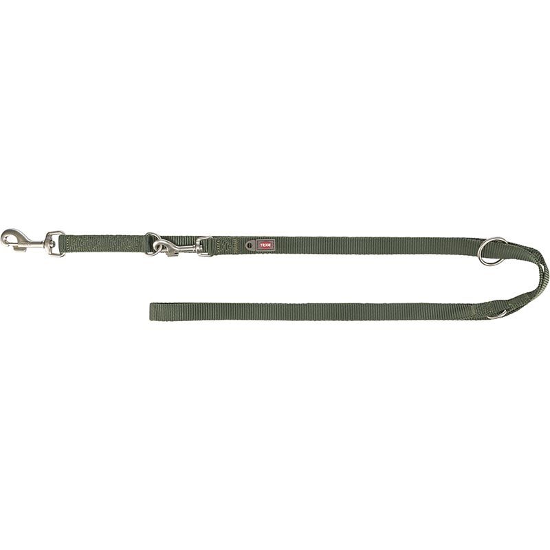 Premium V-Leine, XS-S: 2,00 m/15 mm, olivgrün