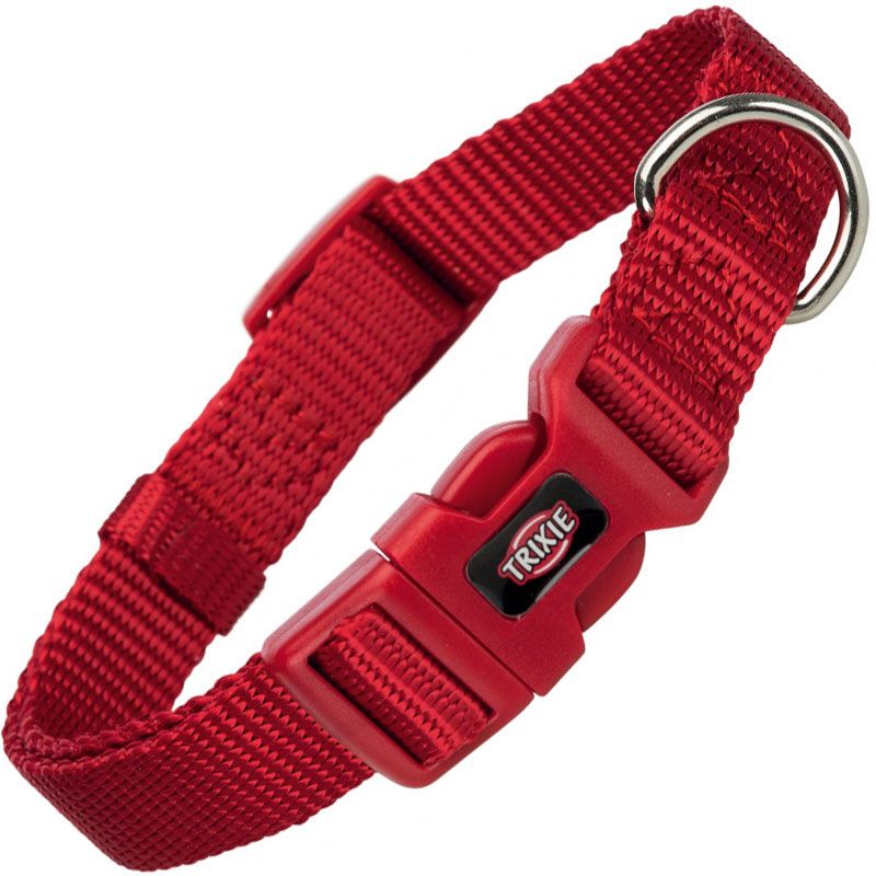 Premium Halsband, XXS-XS: 15-25 cm/10 mm, rot