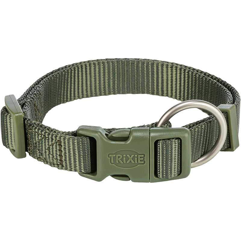 Premium Halsband, XXS-XS: 15-25 cm/10 mm, olivgrün