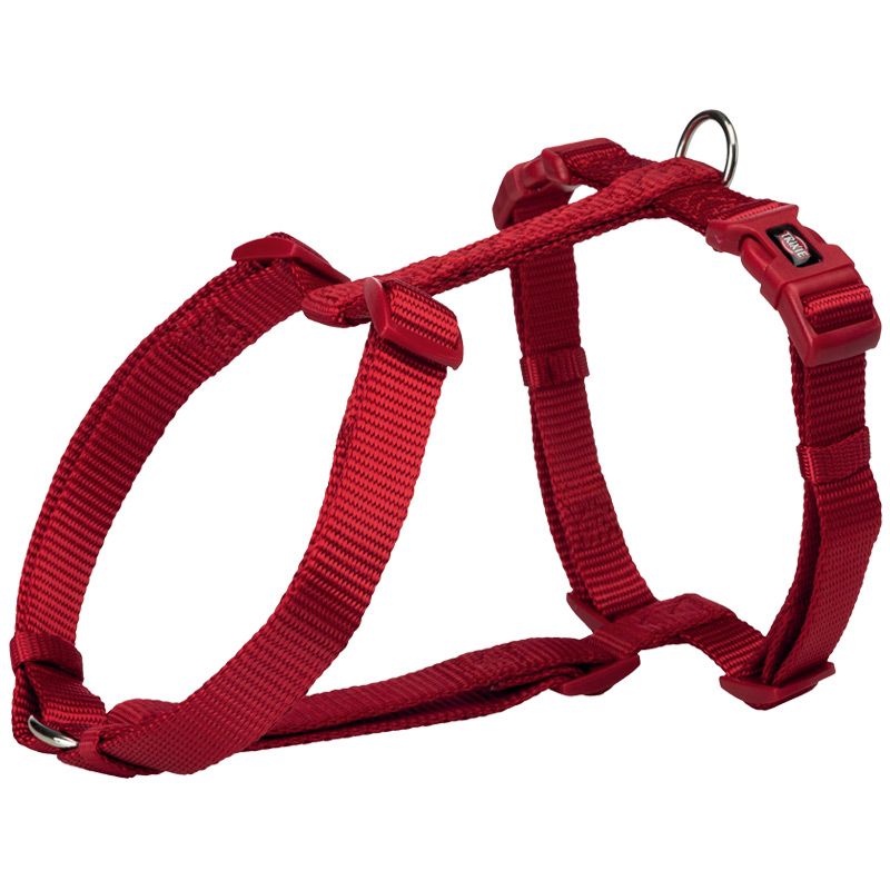 Premium H-Geschirr, XXS-XS: 20-32cm/10mm, rot