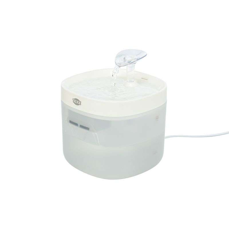 Trinkbrunnen Clear Stream, 1,5 L/15x15x13,1cm, hellgrau
