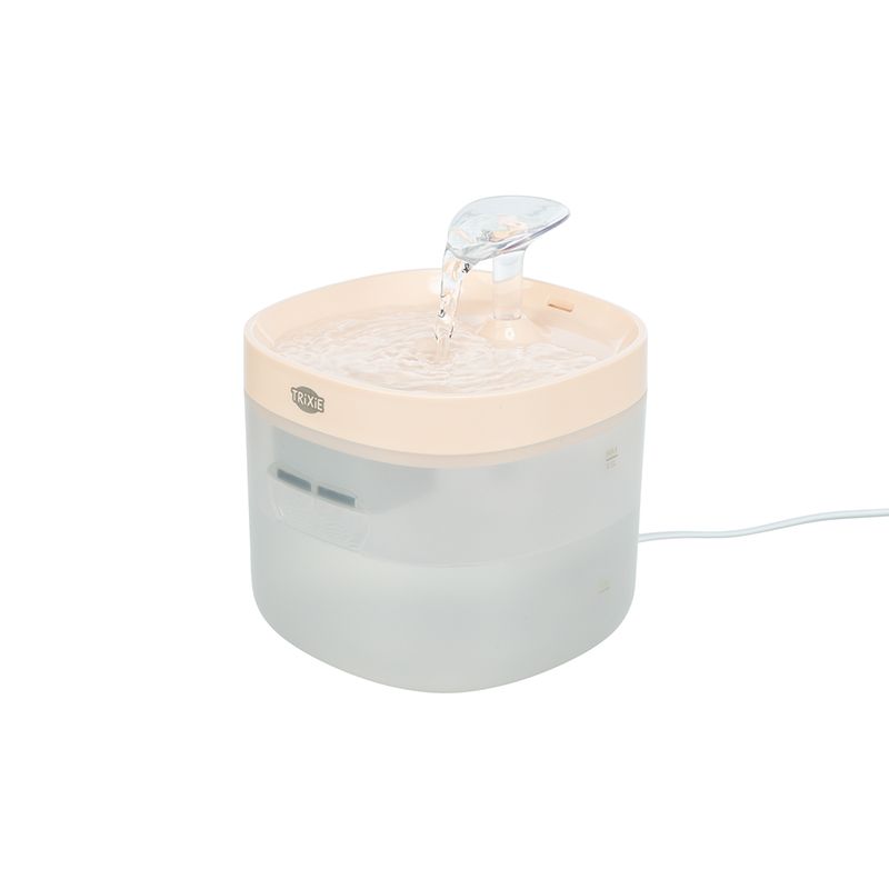 Trinkbrunnen Clear Stream, 1,5 L/15x15x13,1cm, apricot