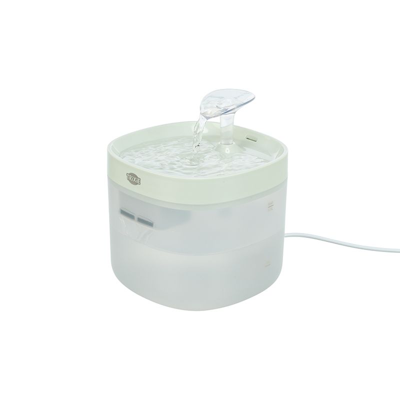 Trinkbrunnen Clear Stream, 1,5 L/15x15x13,1cm, hellgrün