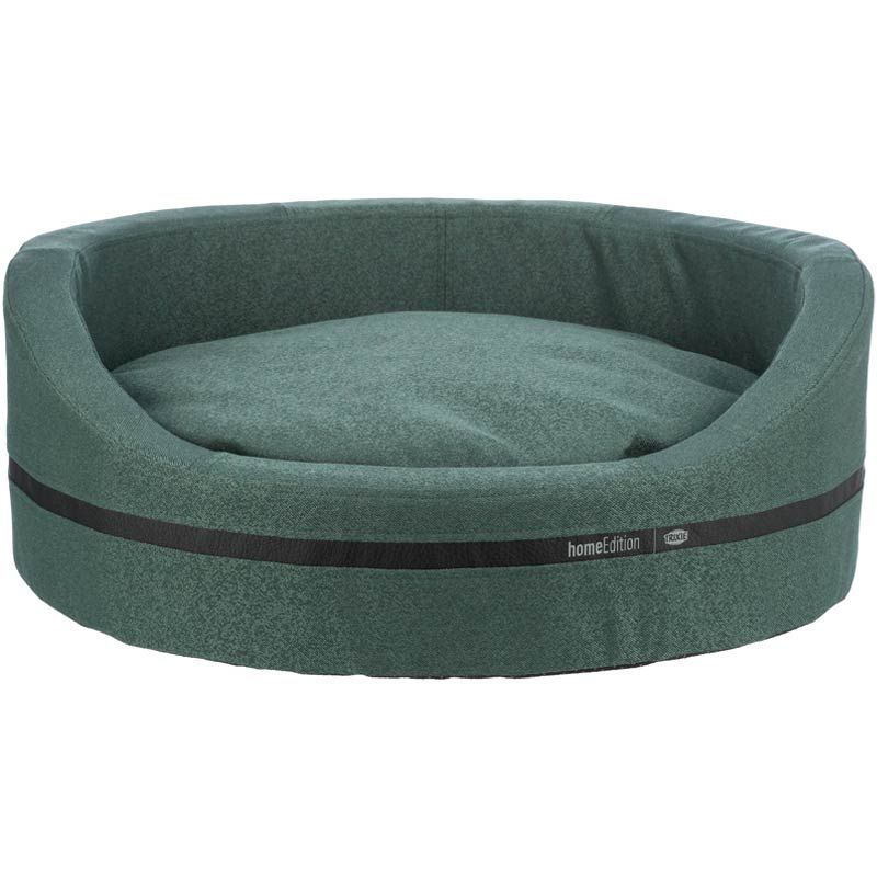 Bett CityStyle, oval, 65x55 cm, dunkelgrün