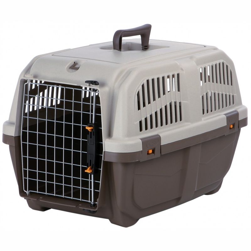 Transportbox Skudo 3, S: 40x39x60 cm, bis 24kg, taupe/sand