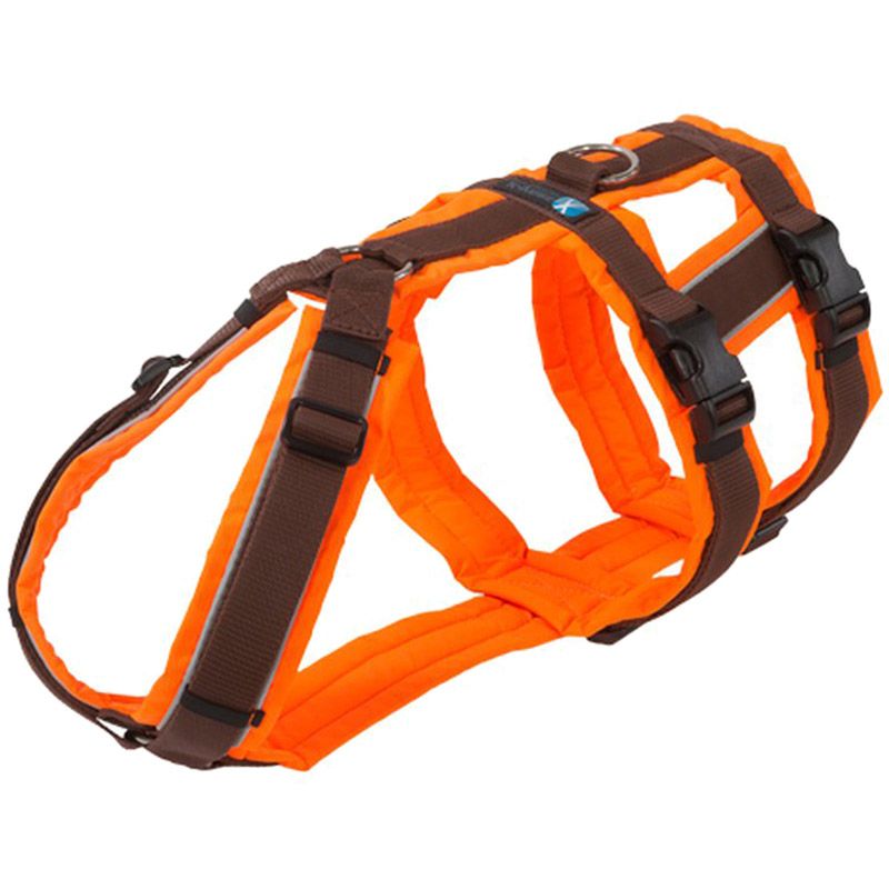 Anny-x Brustgeschirr Safety, Gr. XS, leuchtorange/braun