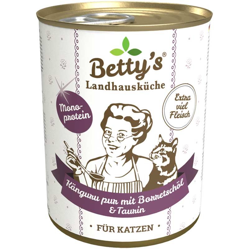 Betty's Landhausküche Dose Känguru PUR + Borretschöl 400g