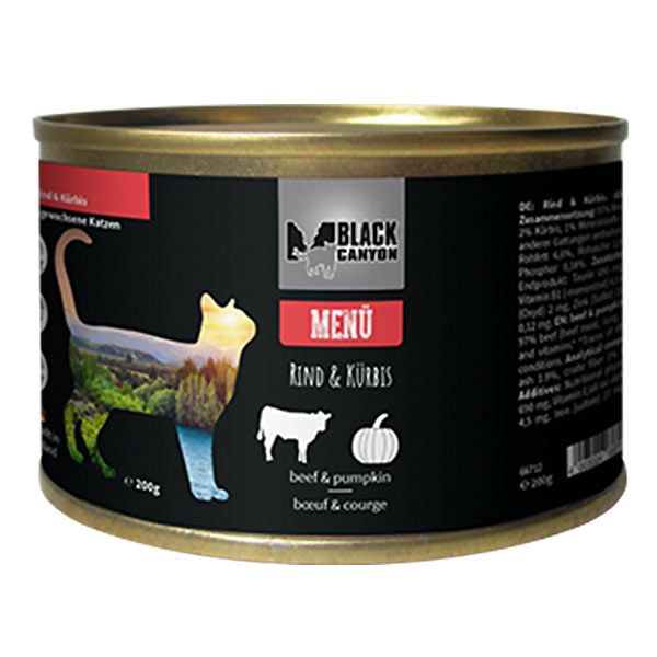 Black Canyon Katze Menü mit Rind 200g