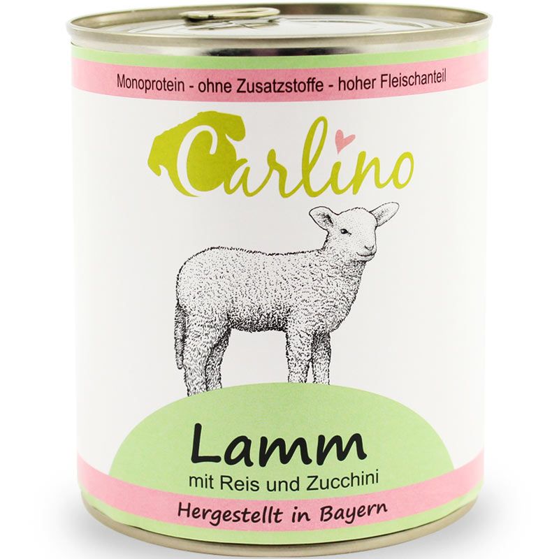 Carlino Menü - Lamm mit Reis und Zucchini 820g