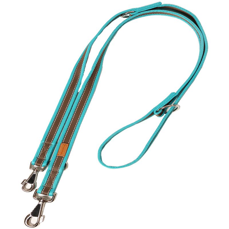Führleine Soft Grip, 15mm/210cm, türkis/braun