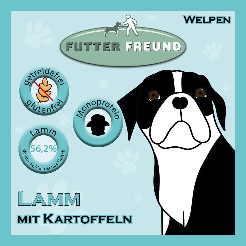 Futterfreund Trockenfutter Lamm PUPPY 100g Probe