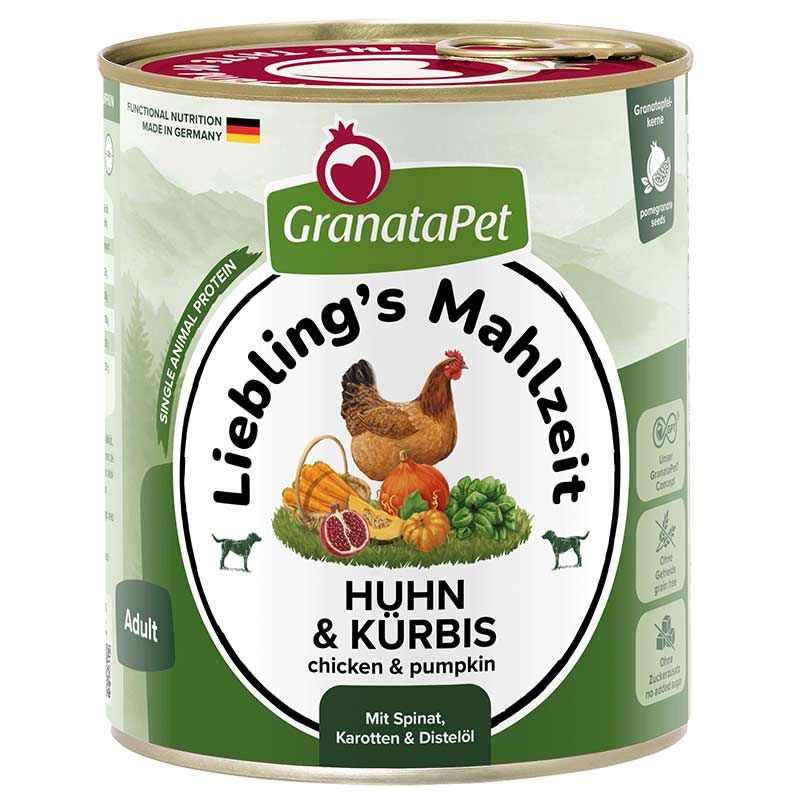Granatapet Lieblingsmahlzeit Huhn und Kürbis 800g