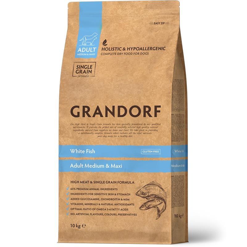 Grandorf Adult Medium-Maxi Weißfisch 10 kg