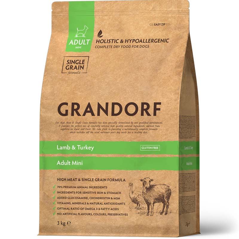 Grandorf Adult Mini Lamm und Pute 3 kg