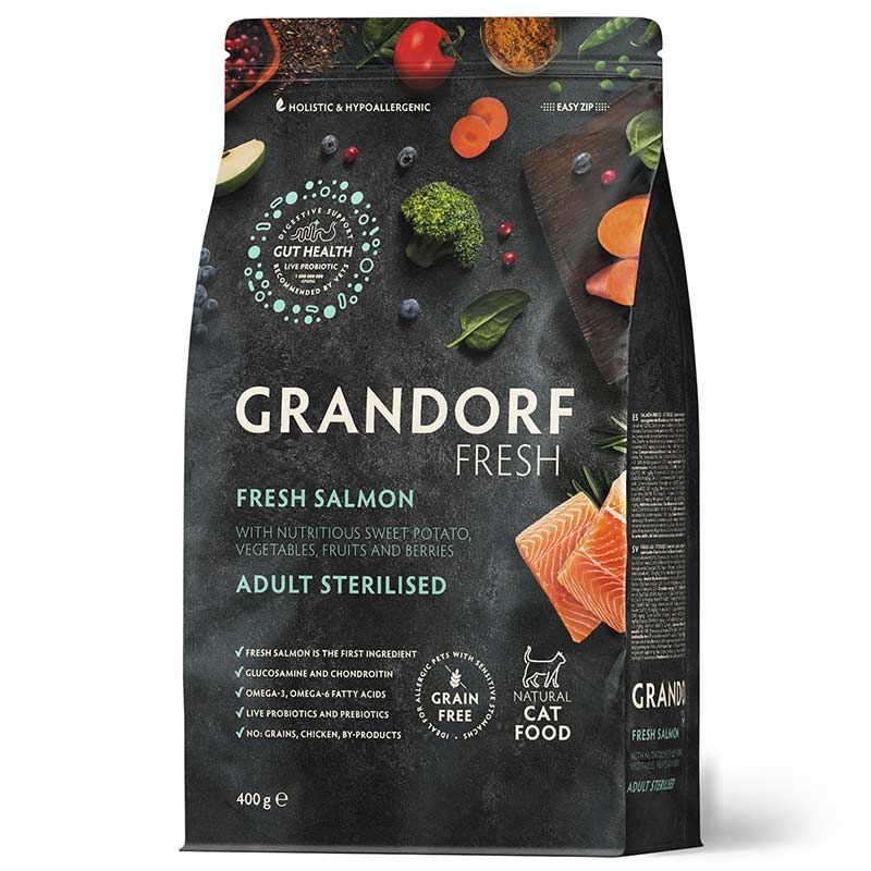 Grandorf Katze Fresh Sterilized Frischer Lachs 400g