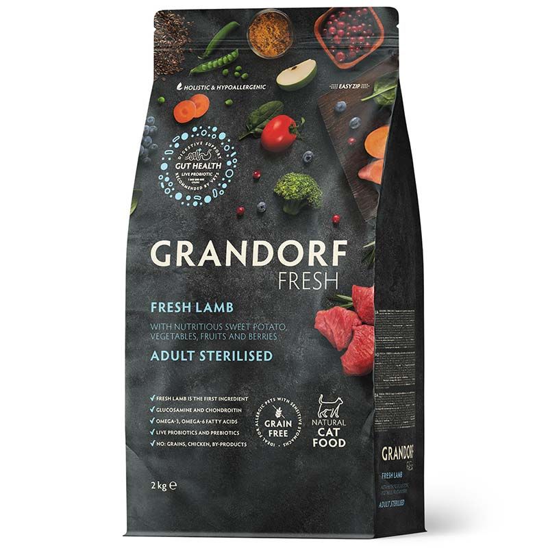Grandorf Katze Fresh Sterilized Frisches Lamm 2 kg