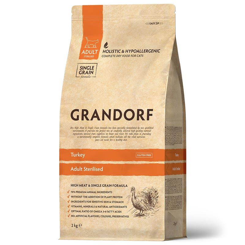 Grandorf Katze Sterilized Pute 2 kg