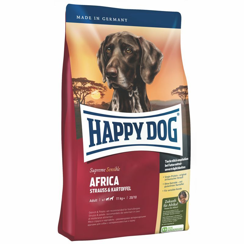 Happy Dog Supreme Africa Strauss & Kartoffel 4 kg