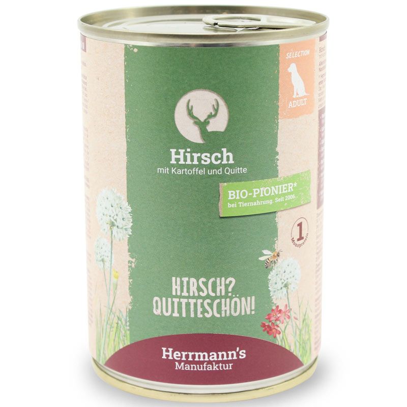 Herrmanns Selection Erwachsen Hirsch 400g