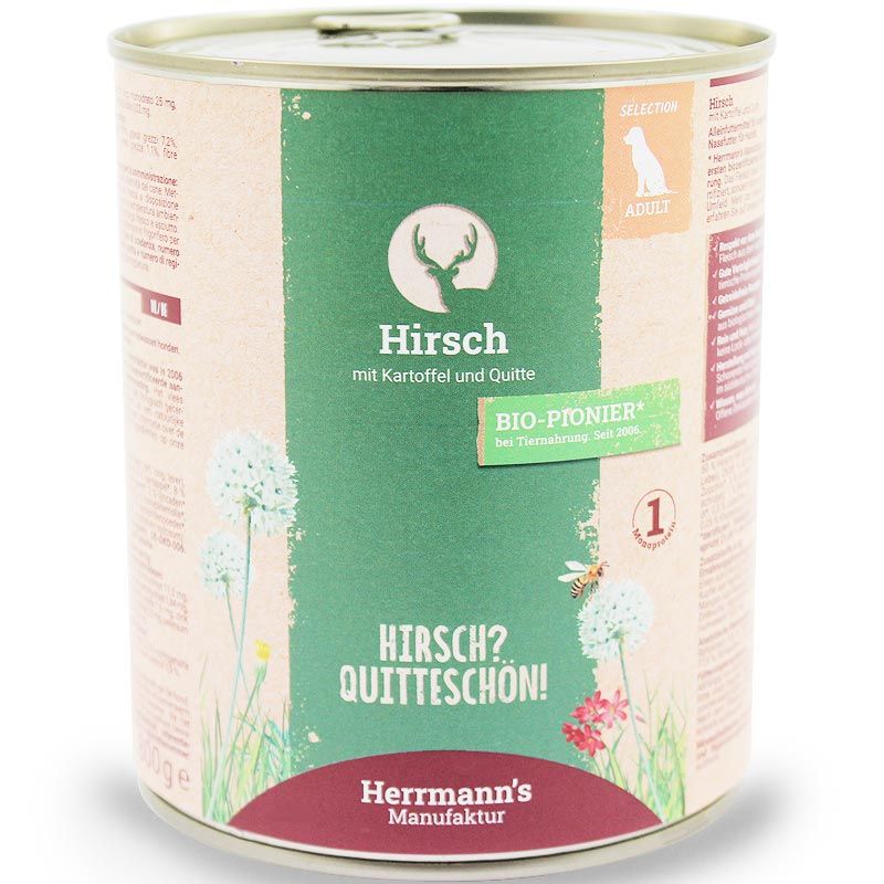 Herrmanns Selection Erwachsen Hirsch 800g