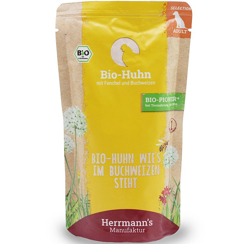Herrmanns Selection Erwachsen Bio Huhn Pouch 150g