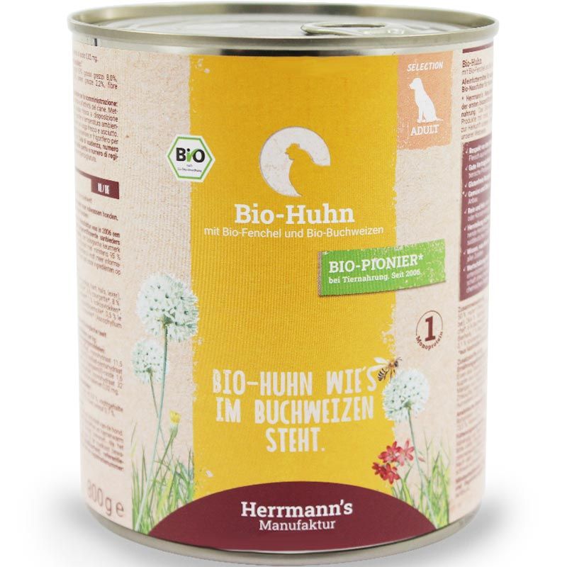 Herrmanns Selection Erwachsen Bio Huhn 800g