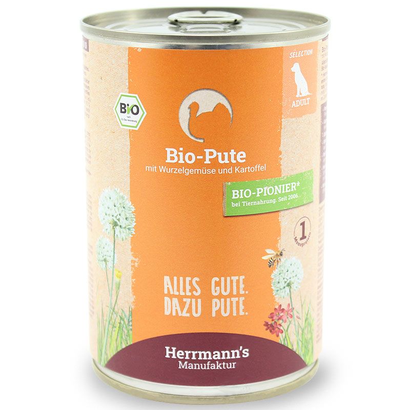 Herrmanns Selection Erwachsen Bio Pute 400g