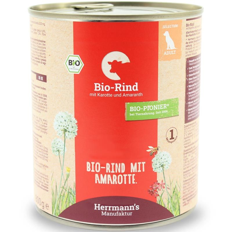 Herrmanns Selection Erwachsen Bio Rind 800g