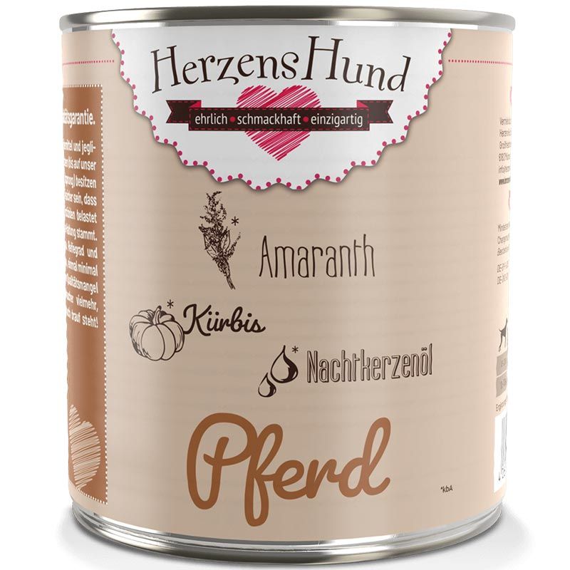 HerzensHund Pferd mit Bio-Gemüse 800g