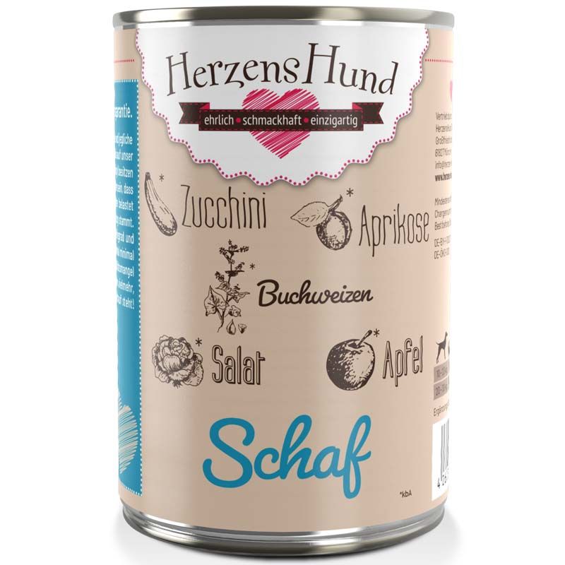 HerzensHund Schaf mit Bio-Gemüse 400g