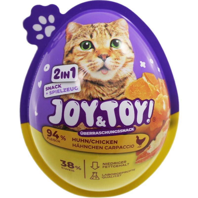 JOY + TOY Überraschungsei für Katzen, Hühnchen