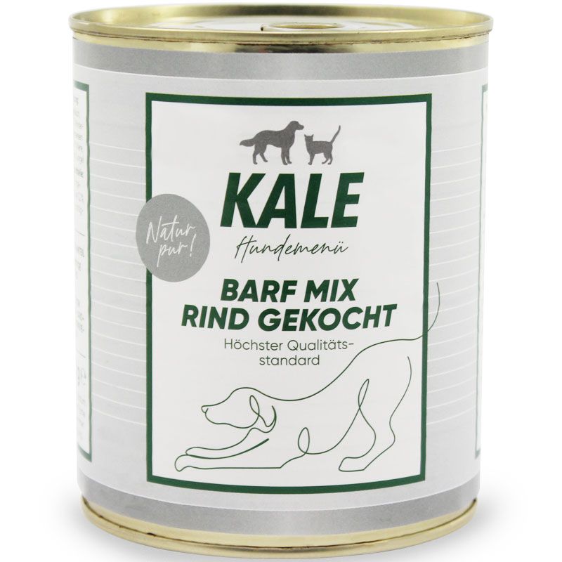 Kale Dose Barf Mix Rind gekocht 800g